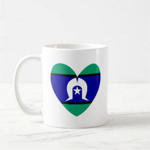 Caneca De Café Torres Strait Islanders coração