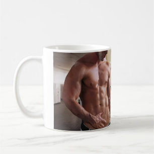 Caneca De Café Torso masculino musculoso sem camisa de SlipperyJo