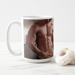 Caneca De Café Torso masculino musculoso sem camisa do SlipperyJo