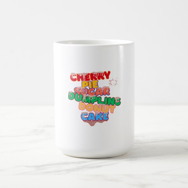 Caneca De Café torta de donut de cereja de açúcar (Centro)