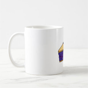 Caneca De Café Torta de Mirtilo Kawaii