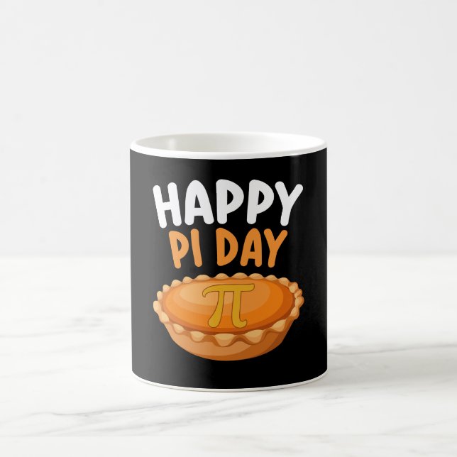 Caneca De Café Torta do Dia do Pi Feliz Matemática Arco-íris (Centro)