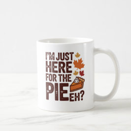 Caneca De Café Torta Engraçada de Ação de Graças Canadense 'Eh' R
