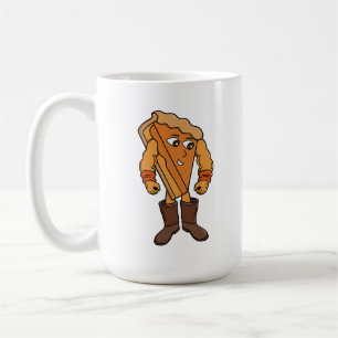 Caneca De Café Torta Forte Usando Botas