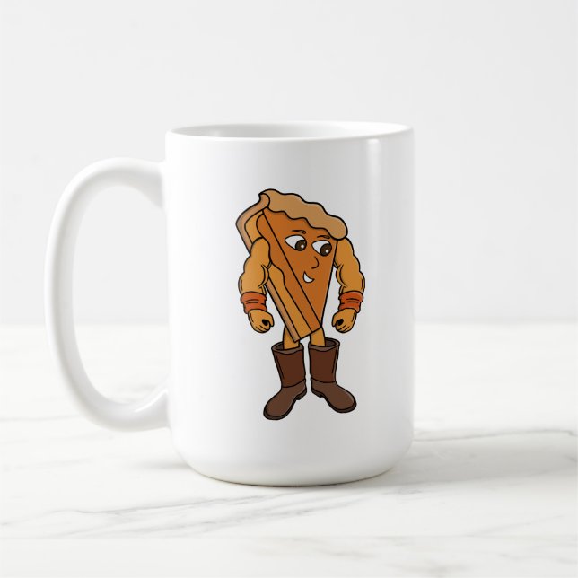 Caneca De Café Torta Forte Usando Botas (Esquerda)