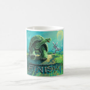 Caneca De Café Tortoise e a arte da lebre