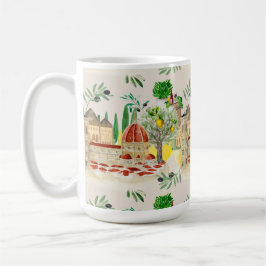 Caneca De Café Toscana,Toscana,Itália,azeitonas,limões, citrinos 