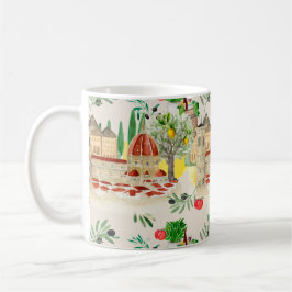 Caneca De Café Toscana,Toscana,Itália,azeitonas,limões,tomates 