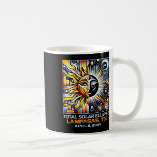 Caneca De Café Total de Eclipse Solar Lampasas Texas