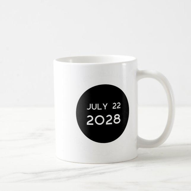 Caneca De Café Total Solar Eclipse 2028 New Zealand _1  (Direita)