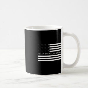 Caneca De Café Total Solar Eclipse US American Flag 04.08.2024 to