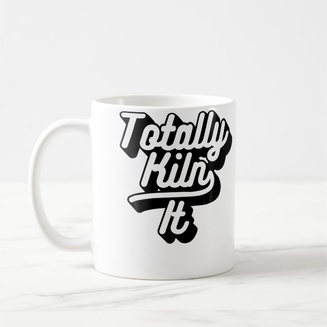 Caneca De Café Totalmente Bombando na Escultura de Argila Cerâmic (Esquerda)
