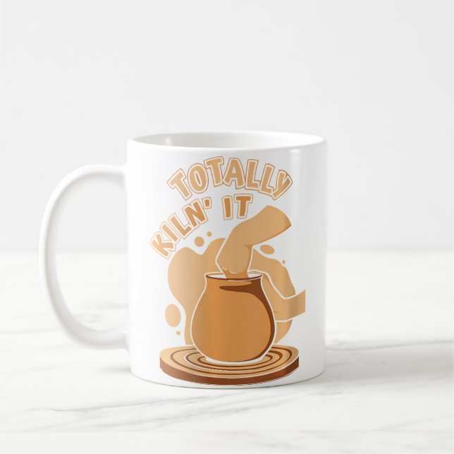 Caneca De Café Totalmente Forno Ela Olaria Profissional Roda Hobb (Esquerda)