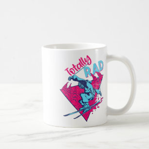 Caneca De Café Totalmente Radical, Esqui Retro Vintage Anos 80 90