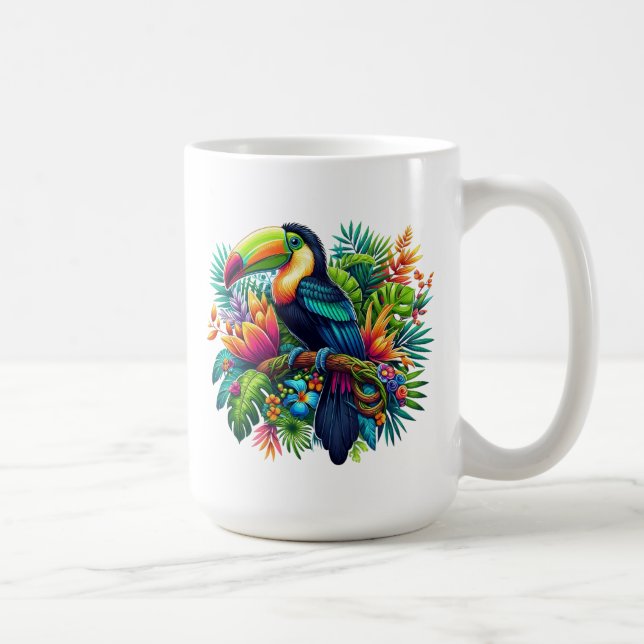 Caneca De Café Toucan Bird (Direita)