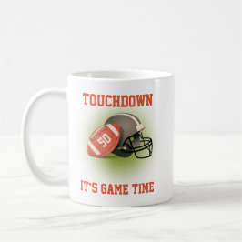 Caneca De Café Touchdown 50 Vintage Futebol 50º Aniversário