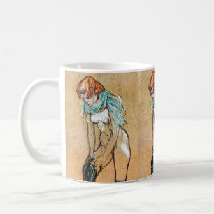 Caneca De Café Toulouse-Lautrec - Mulher Puxando suas Meias