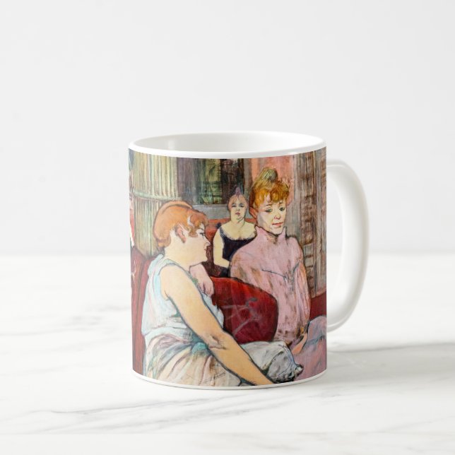 Caneca De Café Toulouse-Lautrec - No Salão, Rue des Moulins (Frente Esquerda)