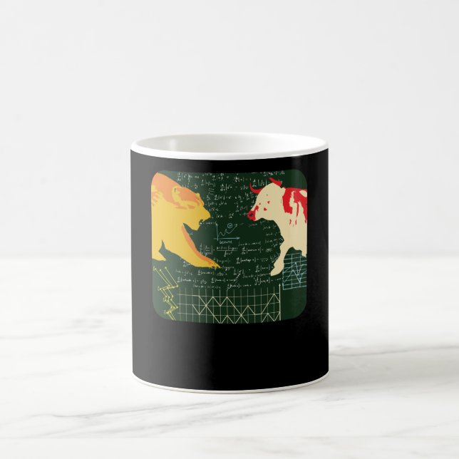 Caneca De Café Touro E Urso (Centro)