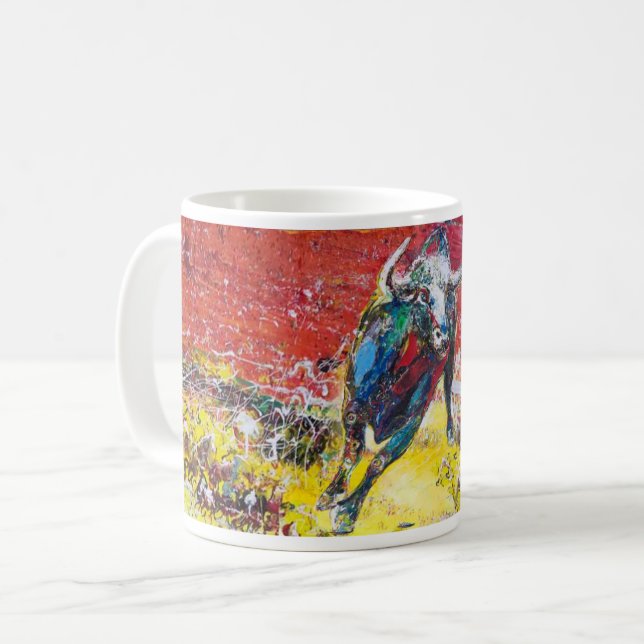 Caneca De Café Touro Mug clássico 325 ml (Frente Esquerda)