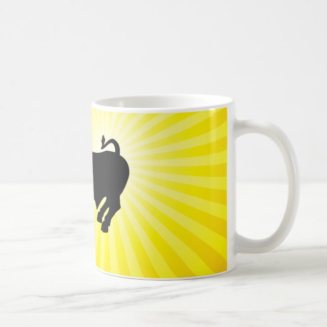 Caneca De Café Touro Negro em Carga da Wall Street (Direita)