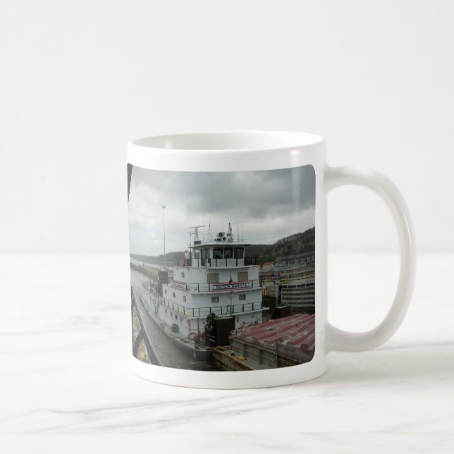 Caneca De Café Towboats no Mississippi (Direita)