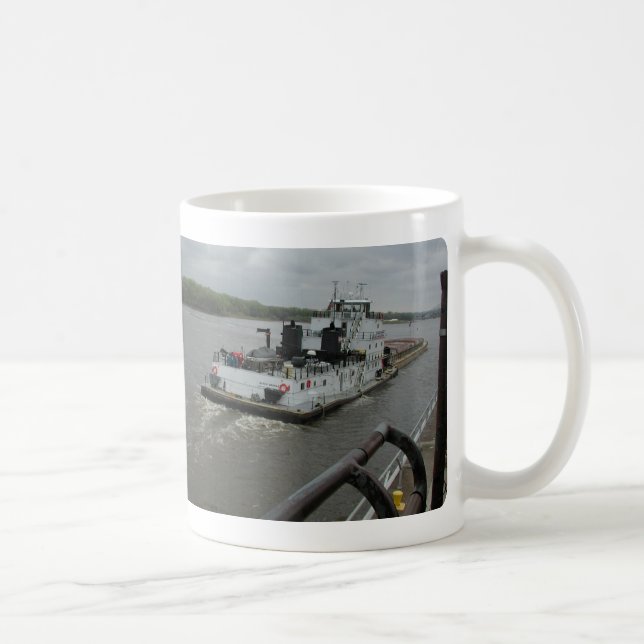 Caneca De Café Towboats no Mississippi (Direita)