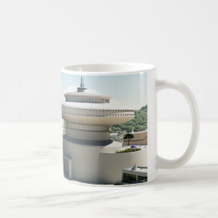 Caneca De Café Townscape futurista da ficção científica