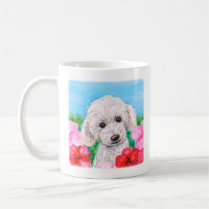Caneca De Café Toy poodle, Bichon frise, Maltês, Fluffy dog