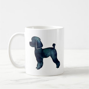 Caneca De Café Toy Poodle Black Watercolor