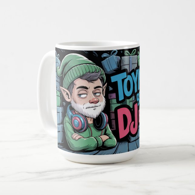 Caneca De Café Toymaker DJ Elf  (Frente Esquerda)