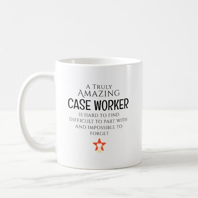 Caneca De Café Trabalhador de Caso Incrível Presente Personalizad (Esquerda)