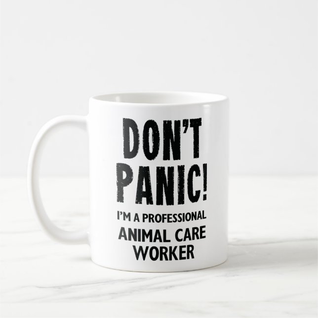Caneca De Café Trabalhador de Cuidados Animal (Esquerda)