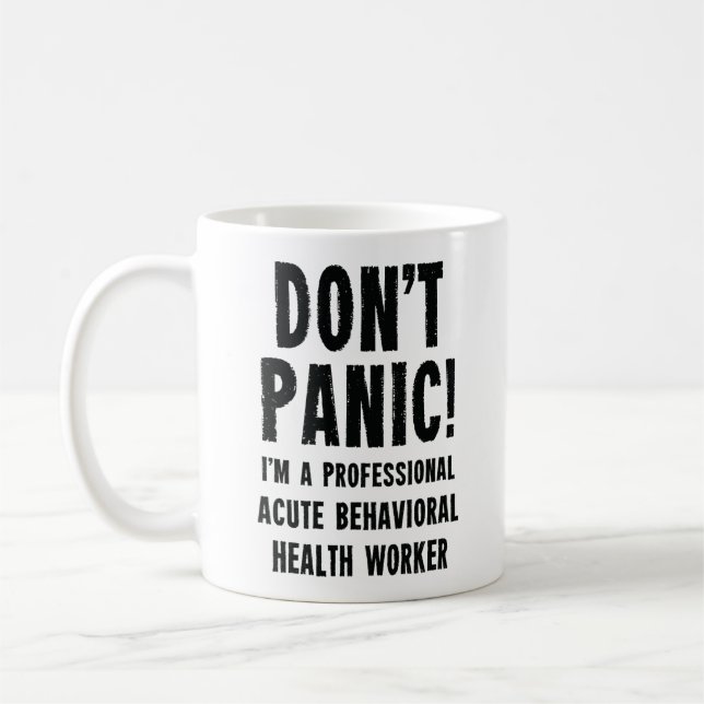 Caneca De Café Trabalhador de Saúde Comportamental Agudo (Esquerda)