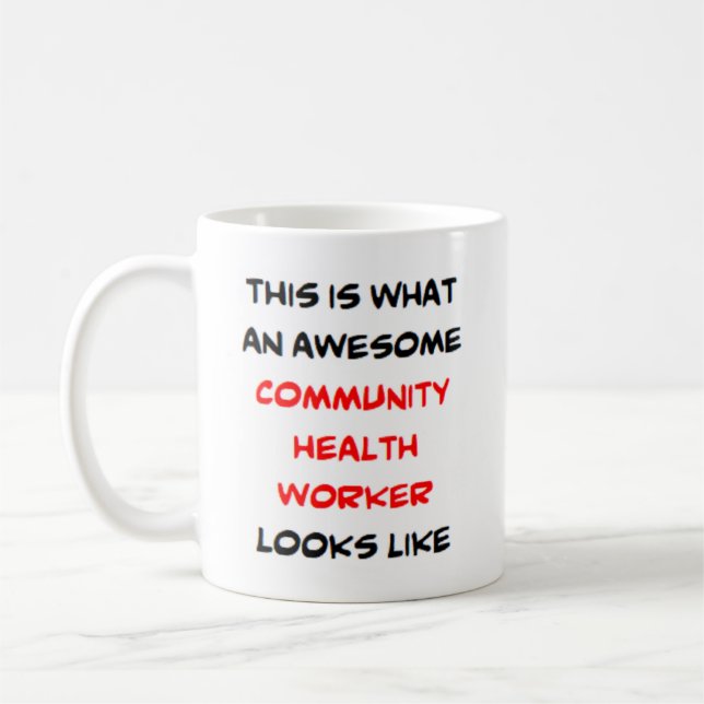 Caneca De Café trabalhador de saúde da comunidade, incrível (Esquerda)