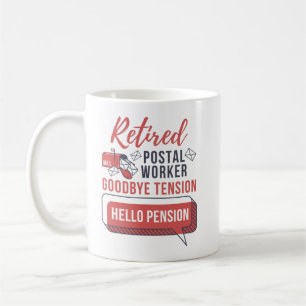 Caneca De Café Trabalhador Postal Aposentado Retimento do Correio