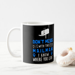 Caneca De Café Trabalhador Postal Não Mete Com A Caixa De Correi