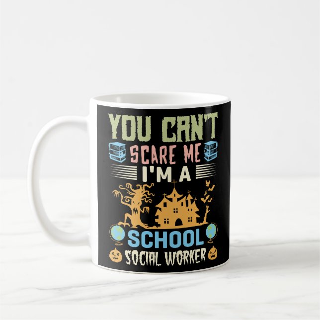 Caneca De Café Trabalhador social escolar21 (Esquerda)