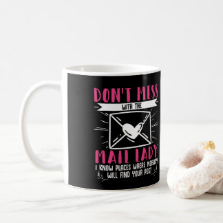 Caneca De Café Trabalhadora Do Correio Feminino Não Mete Com A Da
