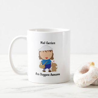 Caneca De Café Trabalhadora Do Correio Mulher Engraçada Personali