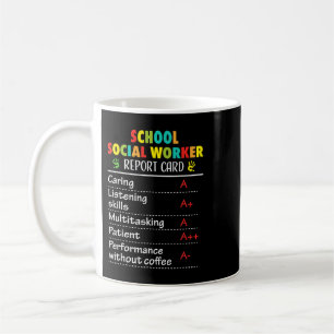 Caneca De Café Trabalhadora social na escola Presente Engraçado p