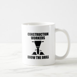 Caneca De Café Trabalhadores Da Construção Conhecem A Garagem