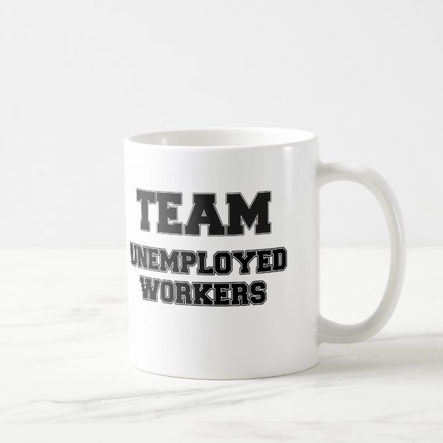 Caneca De Café Trabalhadores desempregados da equipe (Direita)