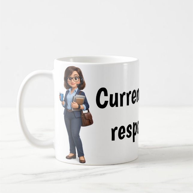 Caneca De Café Trabalhando de Casa (Esquerda)