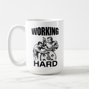 Caneca De Café trabalhando duro