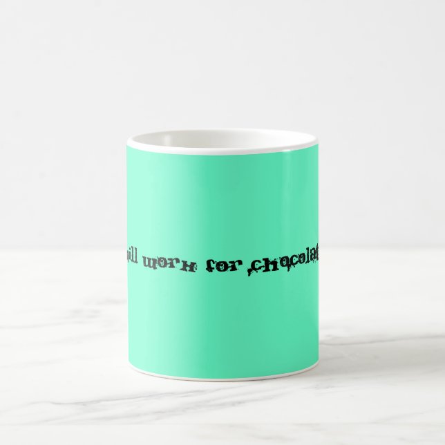 Caneca De Café Trabalhará para o chocolate (Centro)