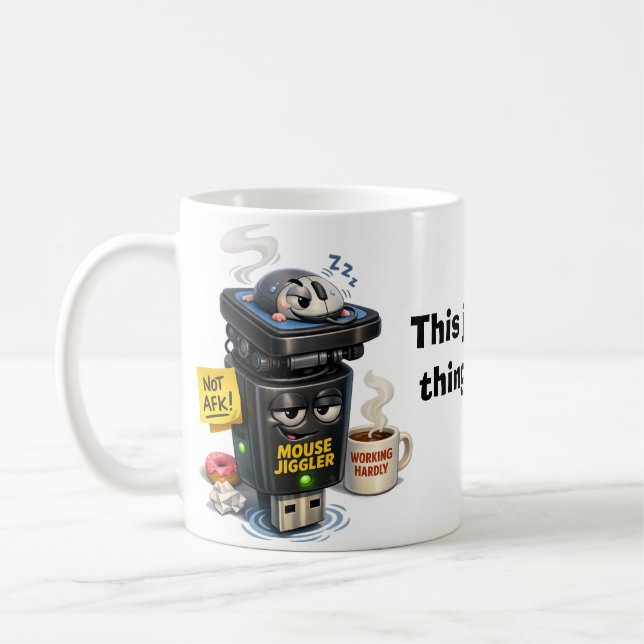 Caneca De Café Trabalhe de Casa - Mexedor de Rato (Esquerda)