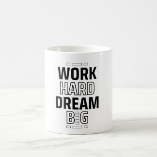 Caneca De Café Trabalhe Duro Sonhe Grande Boné de Caminhoneiro Mo