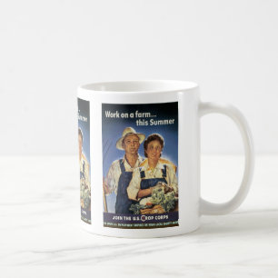 Caneca De Café Trabalhe em uma Fazenda neste verão