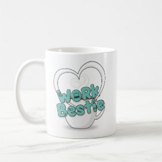 Caneca De Café Trabalho Bestie Mug